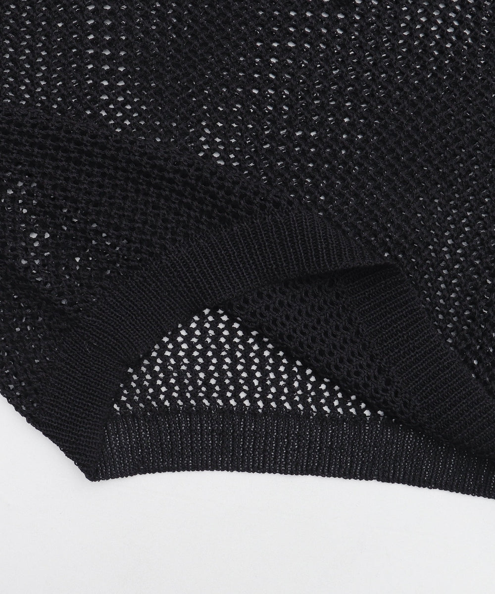 2WAYオフショルメッシュニット