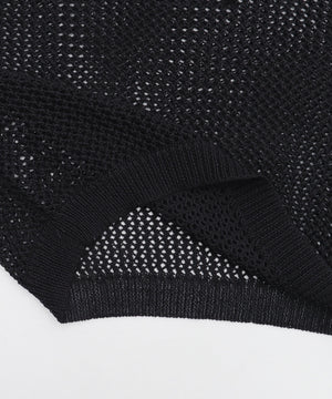 2WAYオフショルメッシュニット