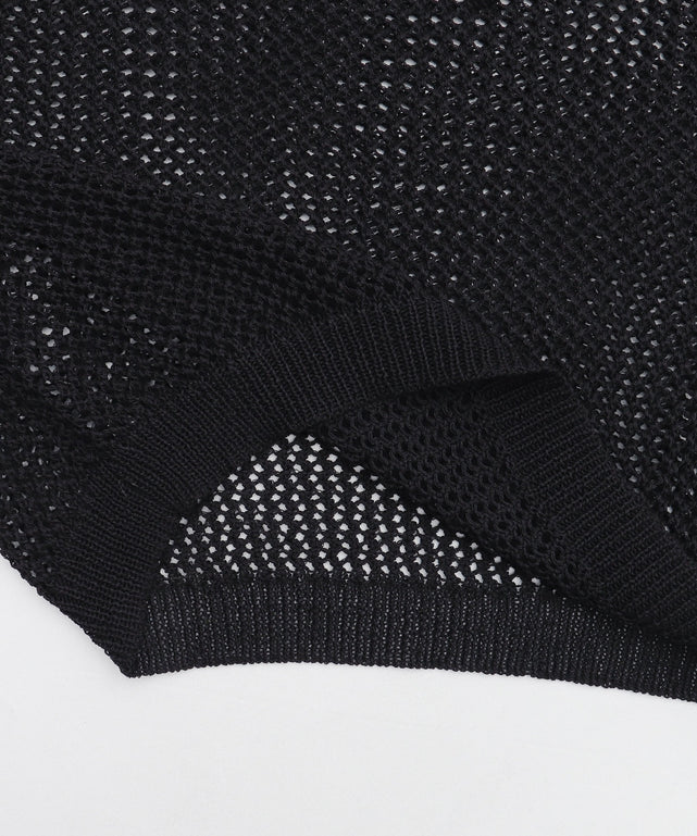 2WAYオフショルメッシュニット