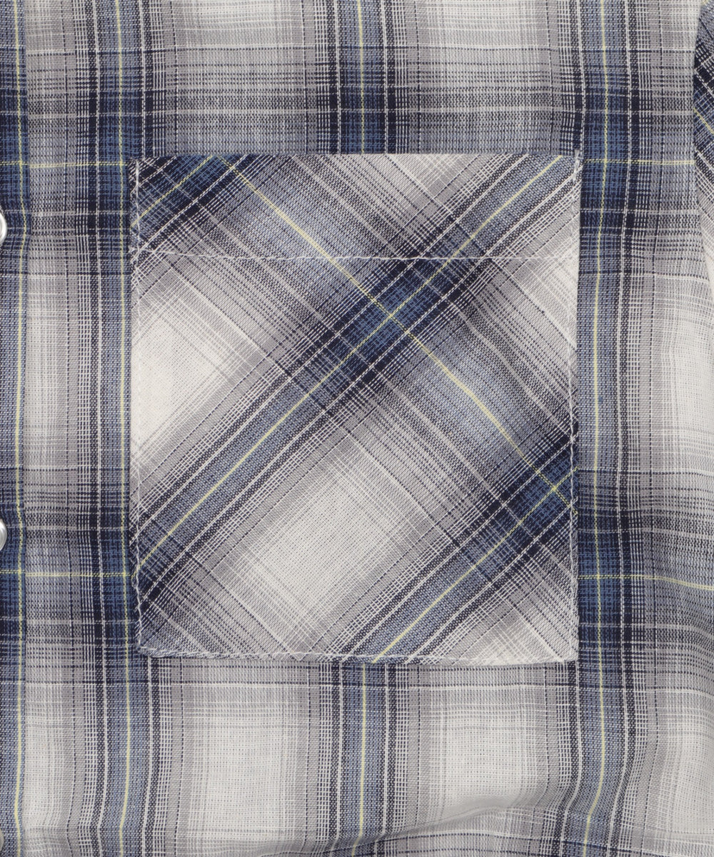 フードチェックコンパクトシャツ