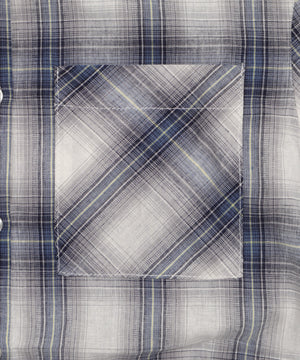 フードチェックコンパクトシャツ