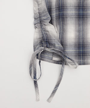 フードチェックコンパクトシャツ