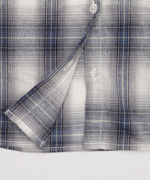 フードチェックコンパクトシャツ