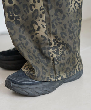 レオパードワイドストレートパンツ