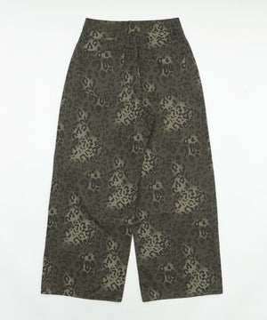 レオパードワイドストレートパンツ