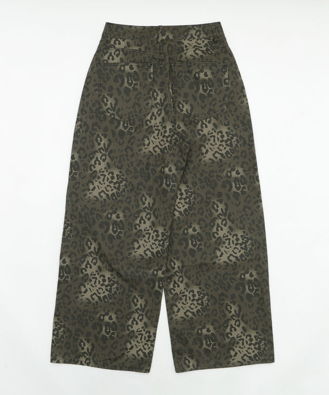 レオパードワイドストレートパンツ