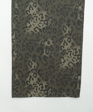 レオパードワイドストレートパンツ