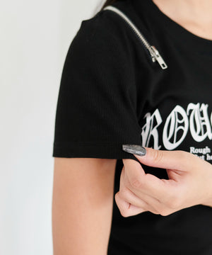 ZIPデザイングラフィックちびT