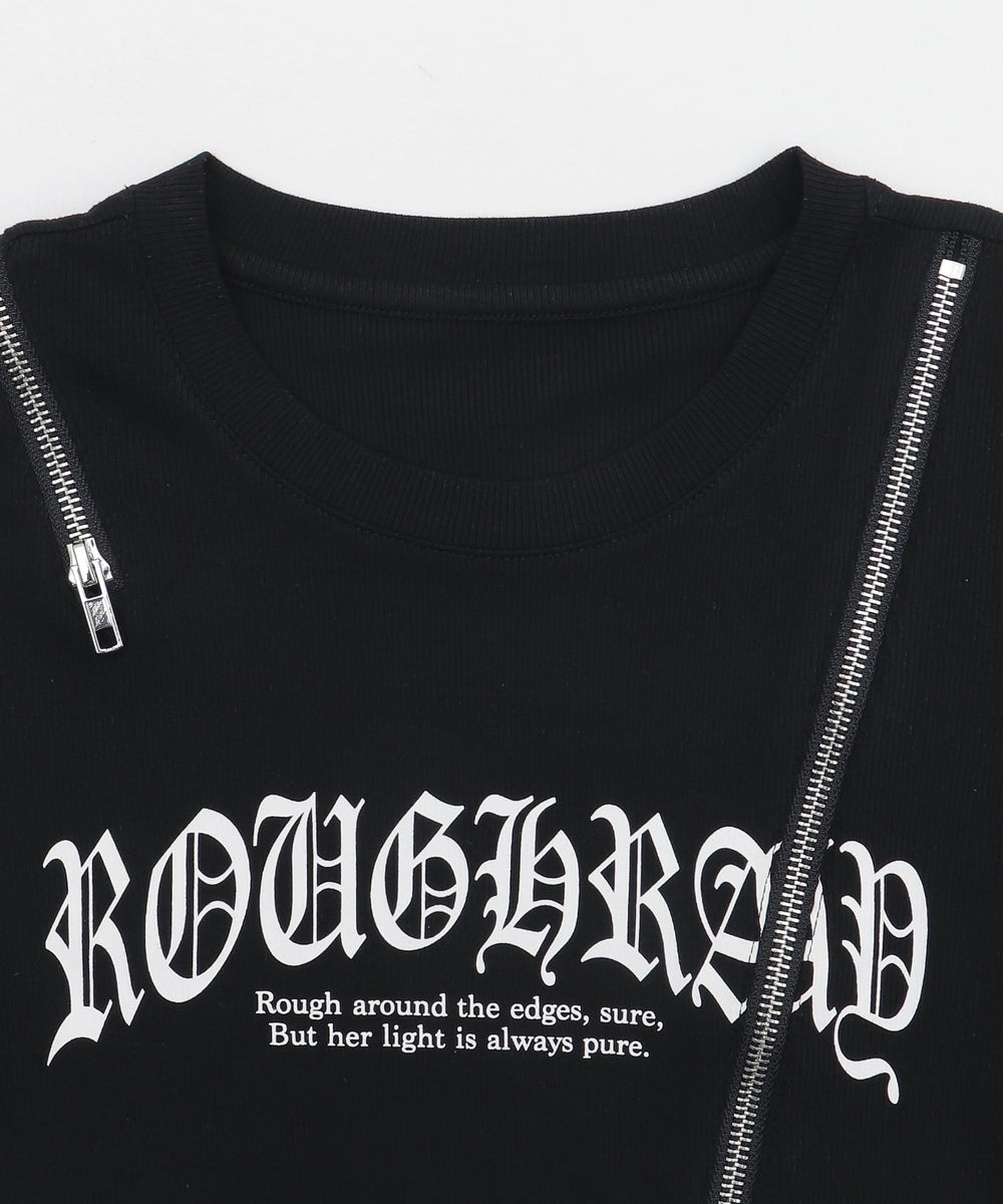 ZIPデザイングラフィックちびT