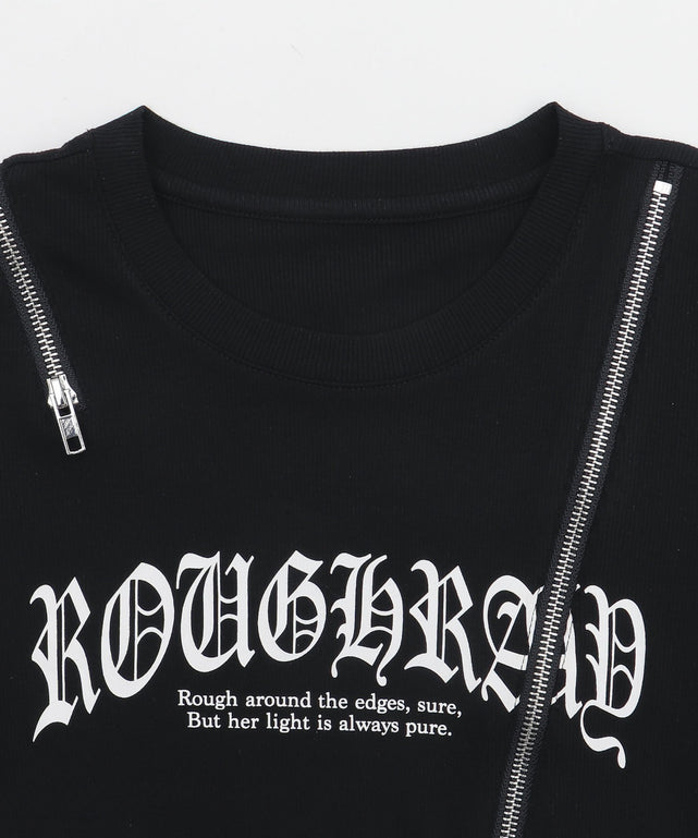 ZIPデザイングラフィックちびT