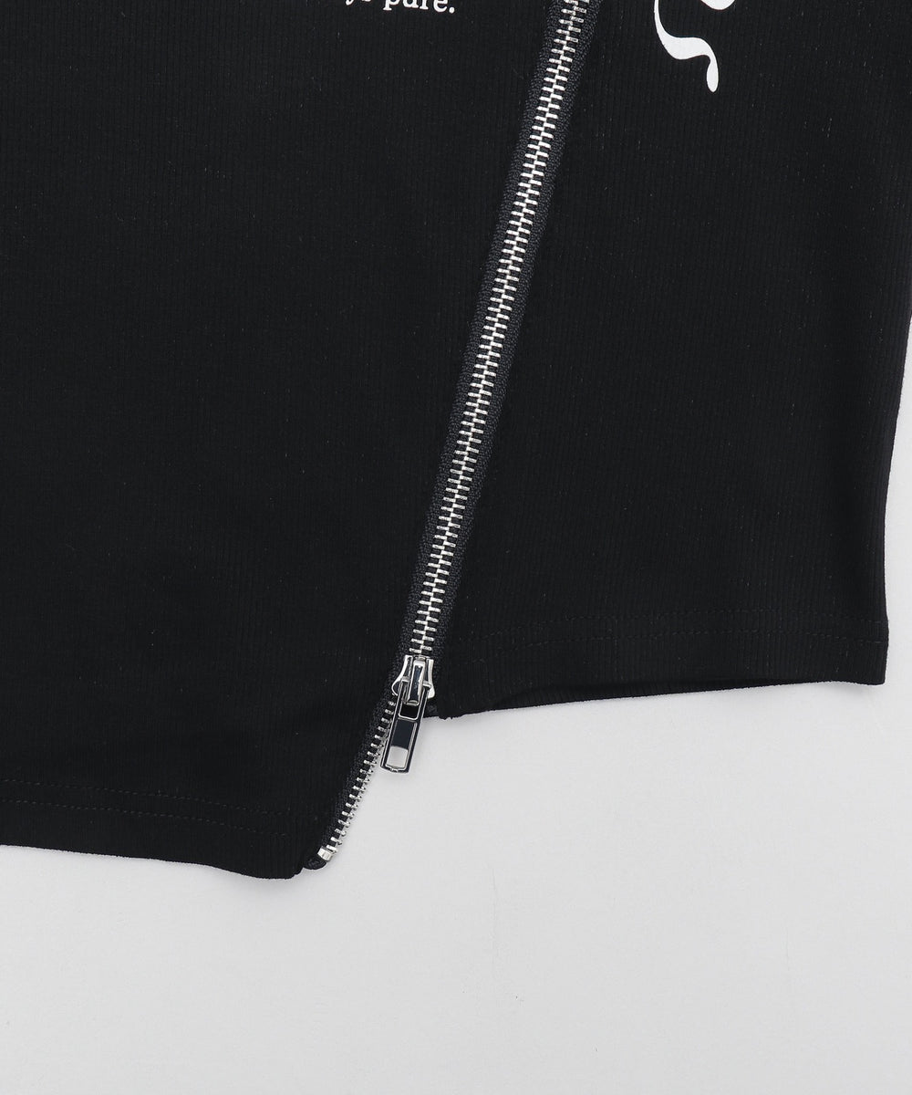 ZIPデザイングラフィックちびT