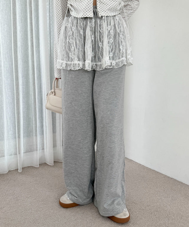 杢グレー モデル：160cm F着用