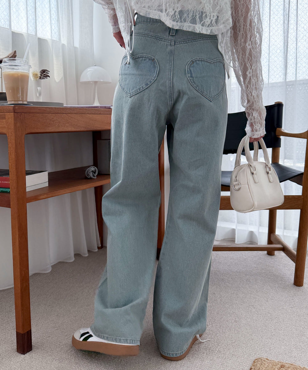 デニム淡加工 モデル：160cm M着用