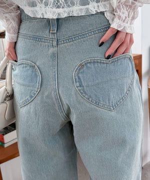 デニム淡加工 モデル：160cm M着用