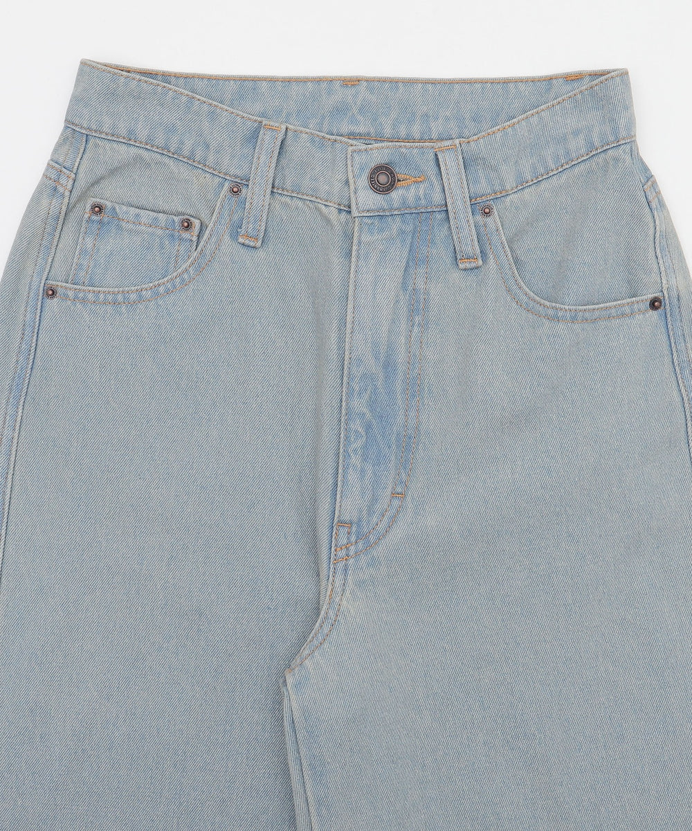 ハートポケットストレートデニムパンツ