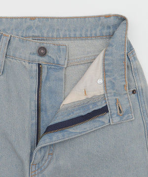 ハートポケットストレートデニムパンツ