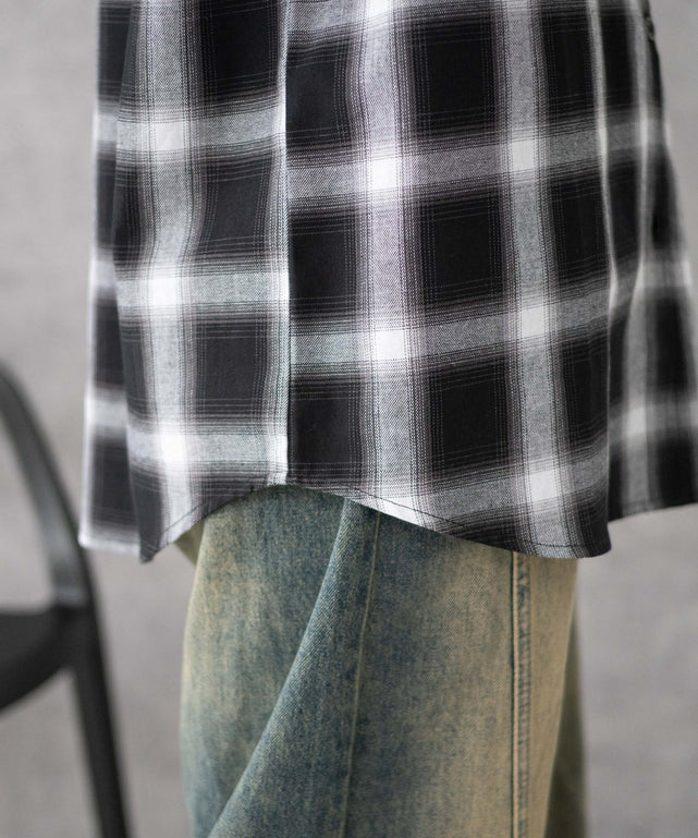 チェックBIGシャツ