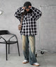 ブラックチェック1 モデル：160cm F着用
