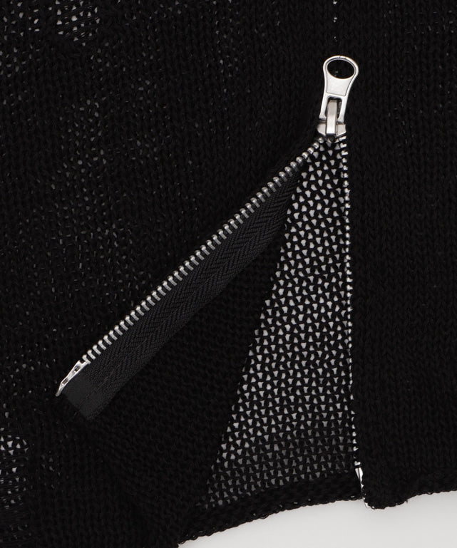 ダメージメッシュショートパーカー