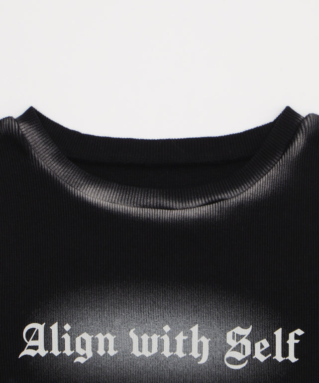 スプレーデザインリブちびT