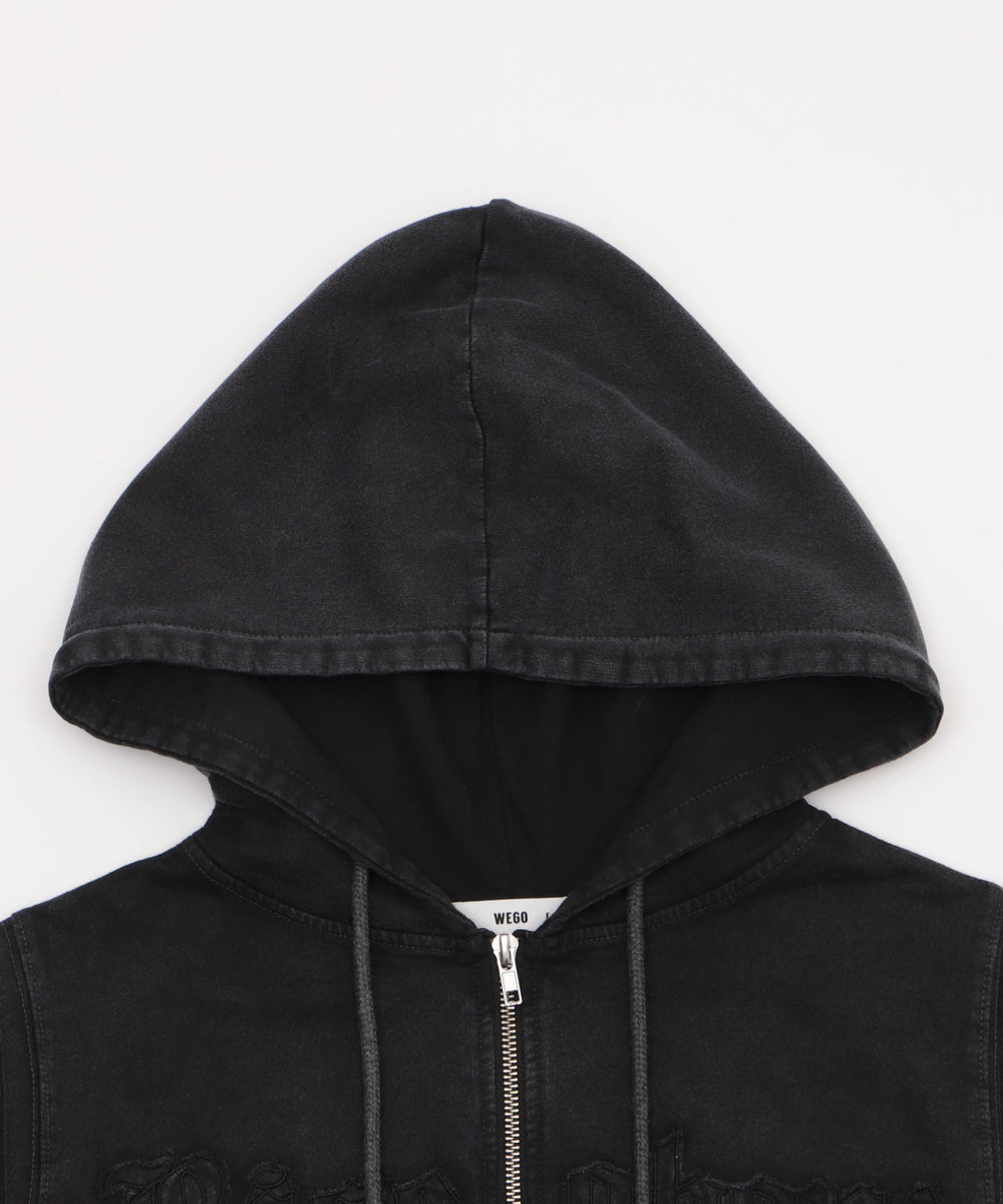 ヴィンテージウォッシュロゴ半袖パーカー