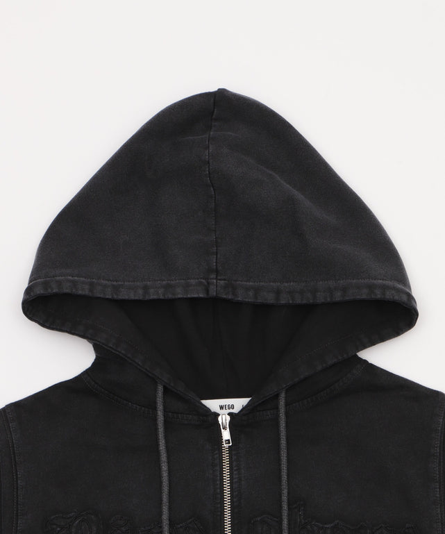 ヴィンテージウォッシュロゴ半袖パーカー