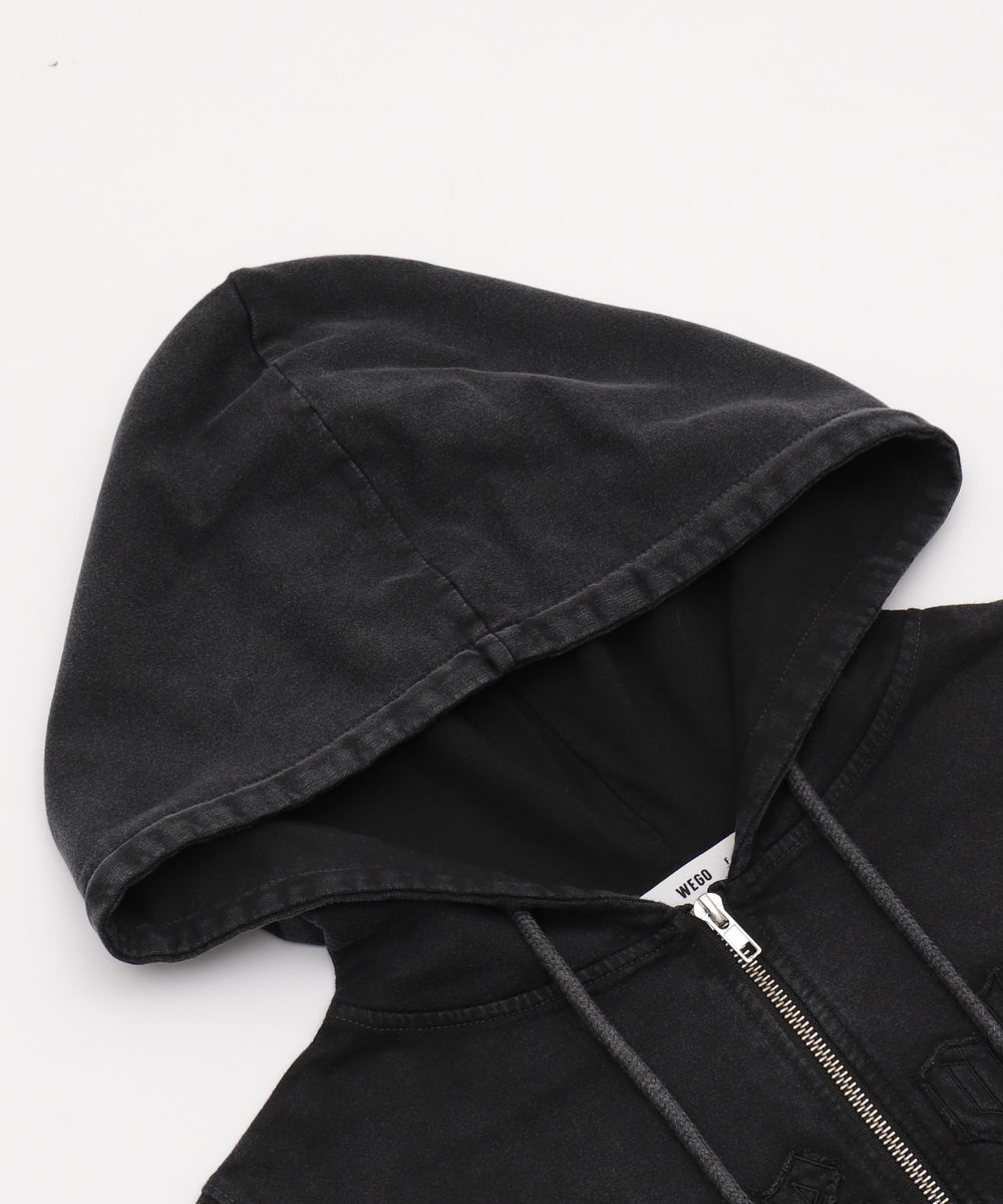 ヴィンテージウォッシュロゴ半袖パーカー