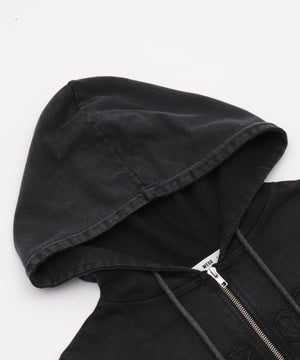 ヴィンテージウォッシュロゴ半袖パーカー