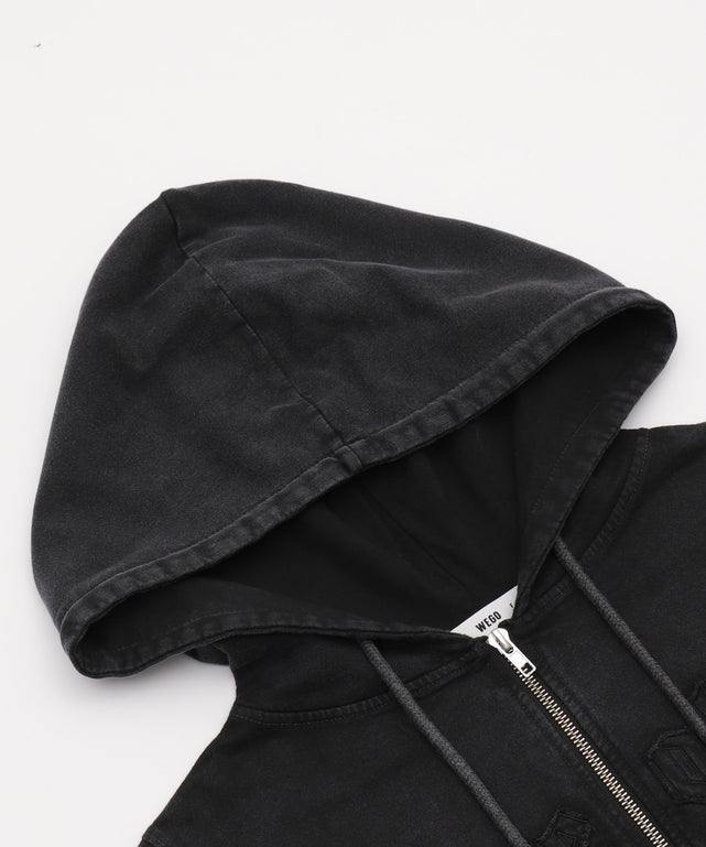 ヴィンテージウォッシュロゴ半袖パーカー