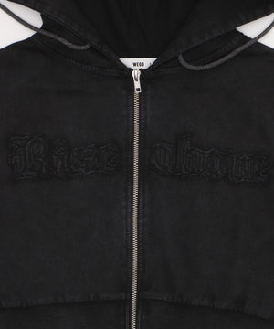 ヴィンテージウォッシュロゴ半袖パーカー