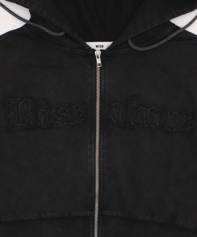 ヴィンテージウォッシュロゴ半袖パーカー