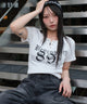 グラフィックレースアップちびT/柄2 モデル：159cm F着用