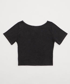 グラフィックレースアップちびT