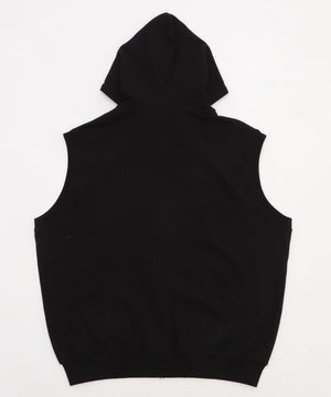 ワンポイントノースリジップパーカー