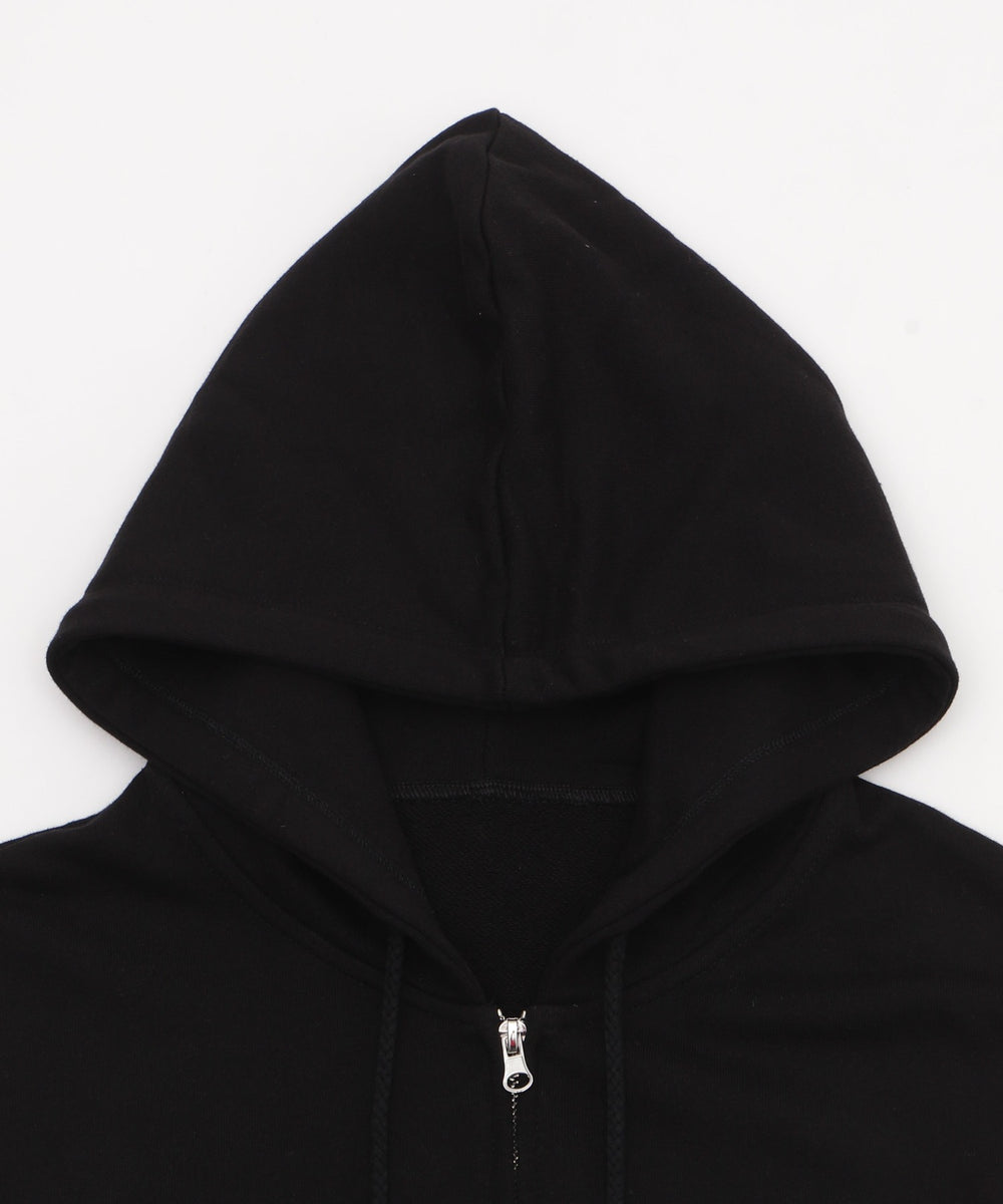 ワンポイントノースリジップパーカー