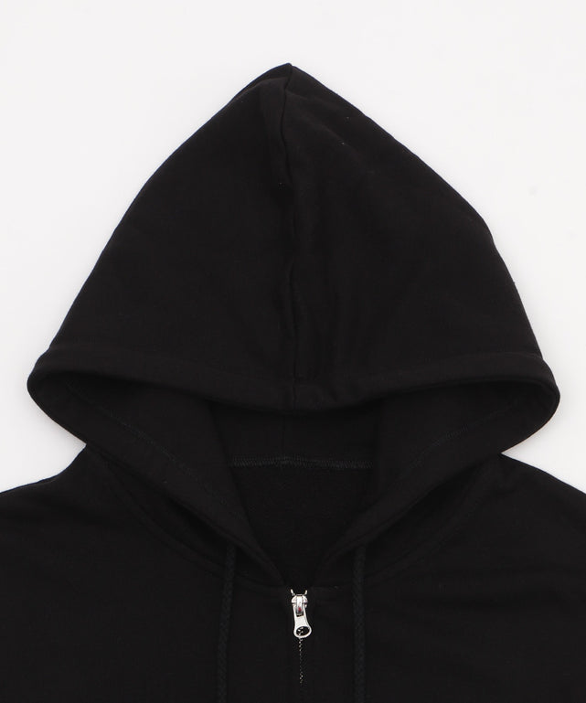 ワンポイントノースリジップパーカー