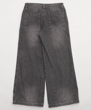 イージーバギーフレアデニムスラックス