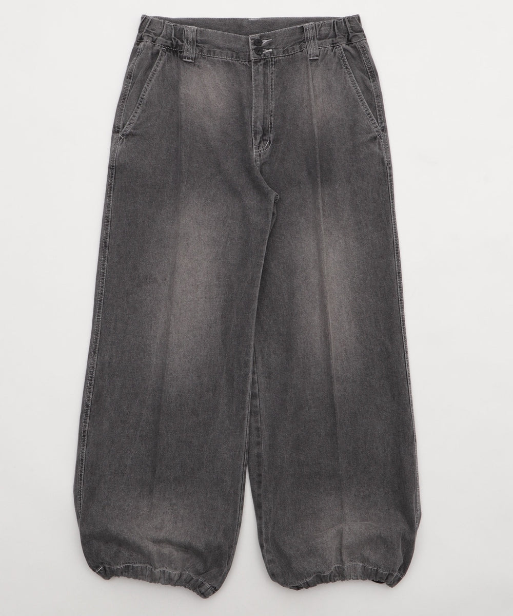 イージーバギーフレアデニムスラックス