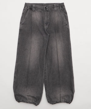 イージーバギーフレアデニムスラックス