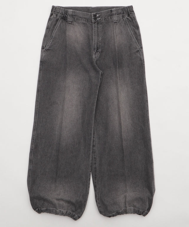 イージーバギーフレアデニムスラックス