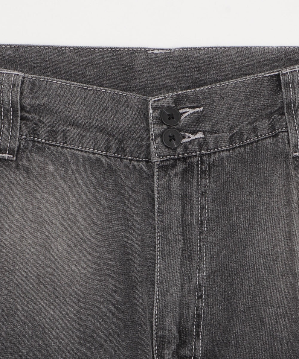 イージーバギーフレアデニムスラックス