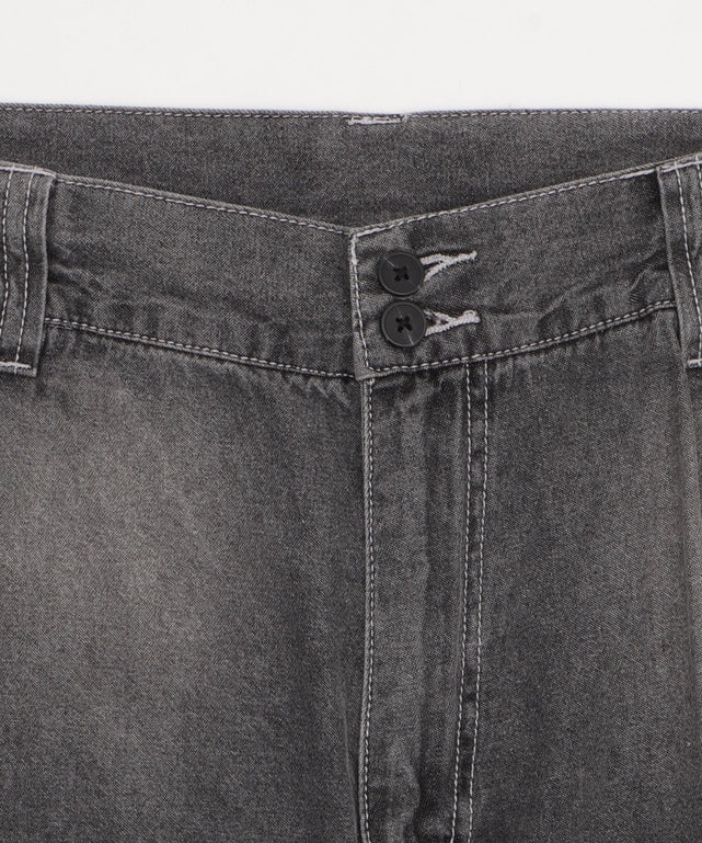 イージーバギーフレアデニムスラックス