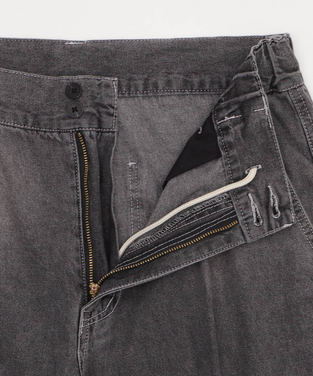 イージーバギーフレアデニムスラックス