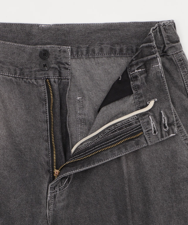 イージーバギーフレアデニムスラックス