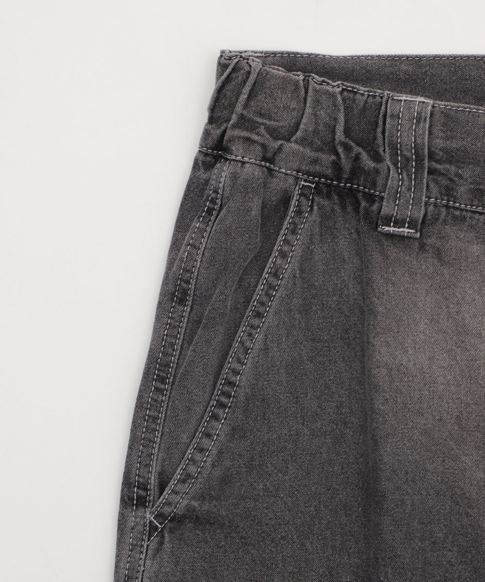 イージーバギーフレアデニムスラックス