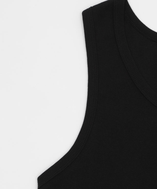 リブタンクトップ