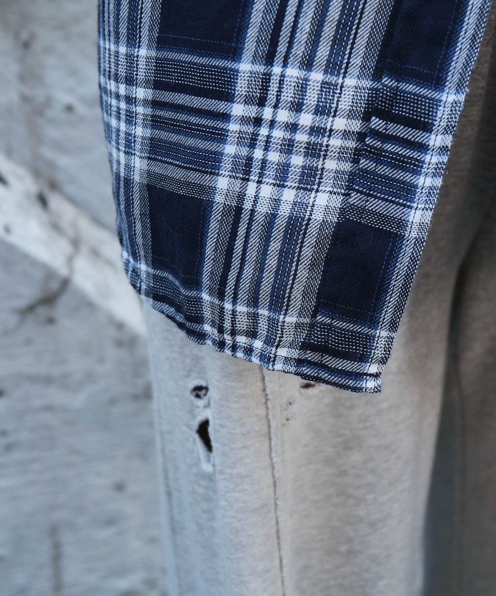 フードチェックBIGシャツ（S）