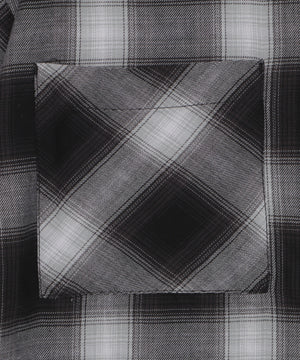 フードチェックBIGシャツ（S）