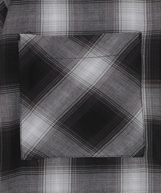 フードチェックBIGシャツ（S）