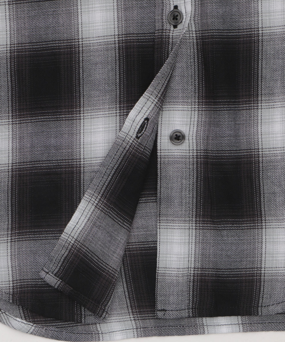 フードチェックBIGシャツ（S）